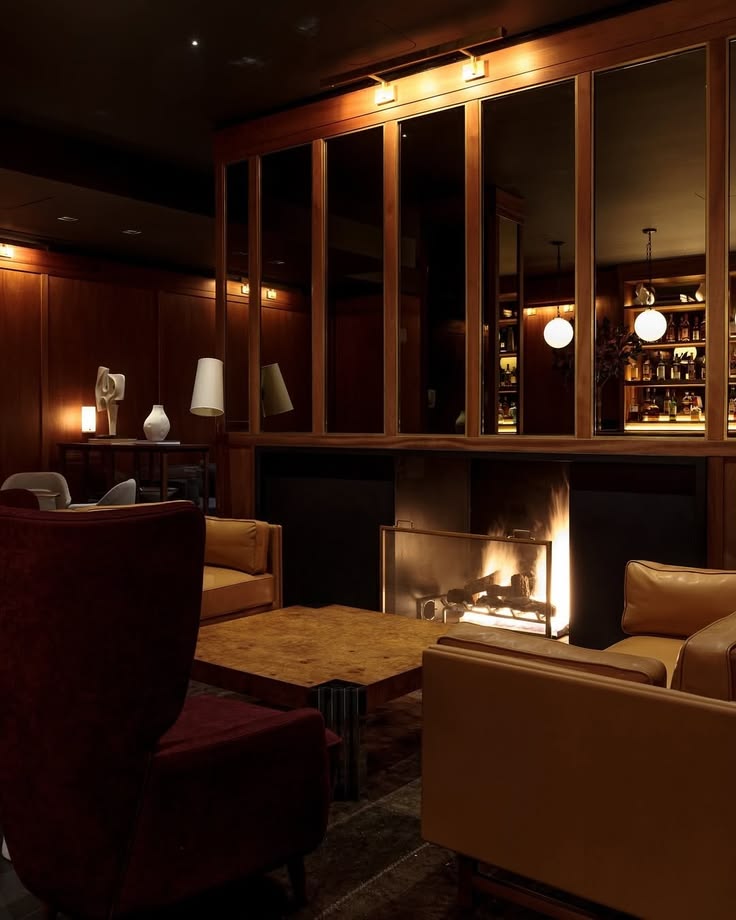 Galerie bar: interior design inspiration, moody interiors, NYC bar